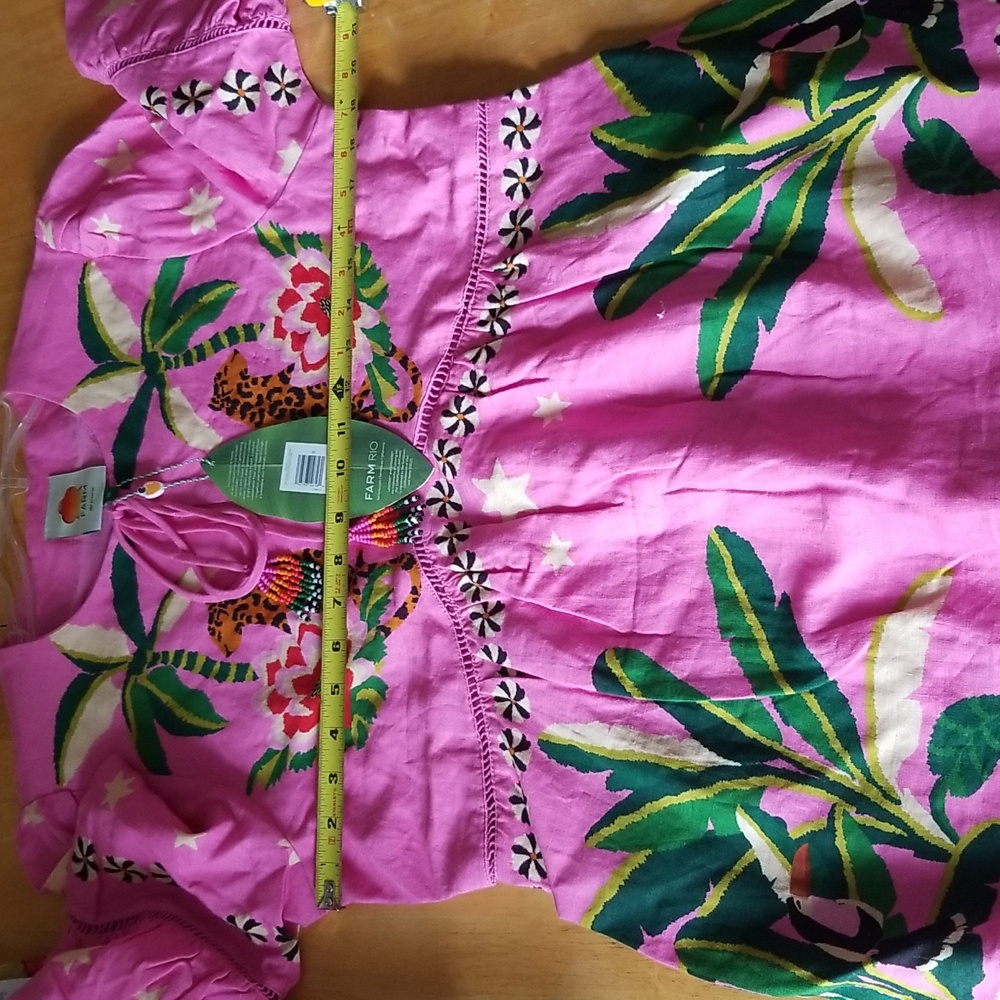 FARM Rio Pink Leopard Forest Mini Dress - Picture 9 of 10